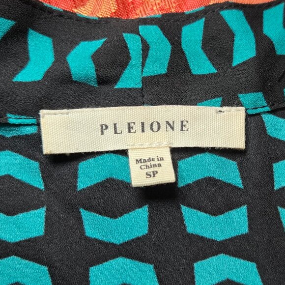 Pleione Teal & Black Blouse SP – Easy, Chic & Versatile - Picture 3 of 7